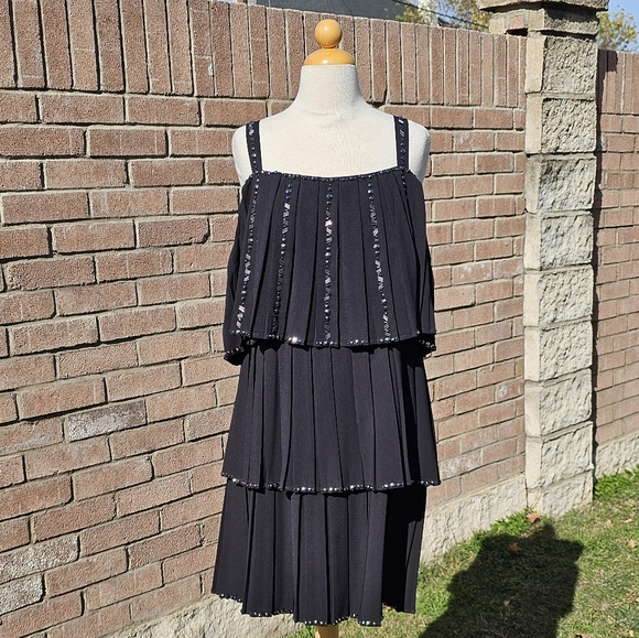 Ted Baker layered played beaded party dress - Picture 8 of 16